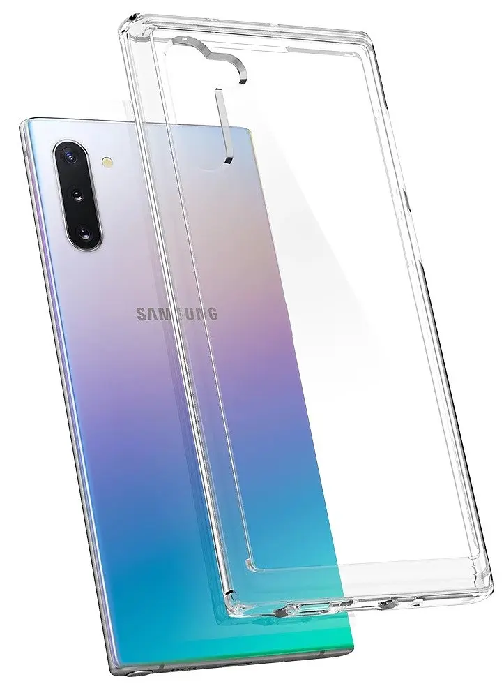 Прозорий протиударний чохол Spigen Ultra Hybrid для Samsung Galaxy Note 10 Crystal Clear - фото 6