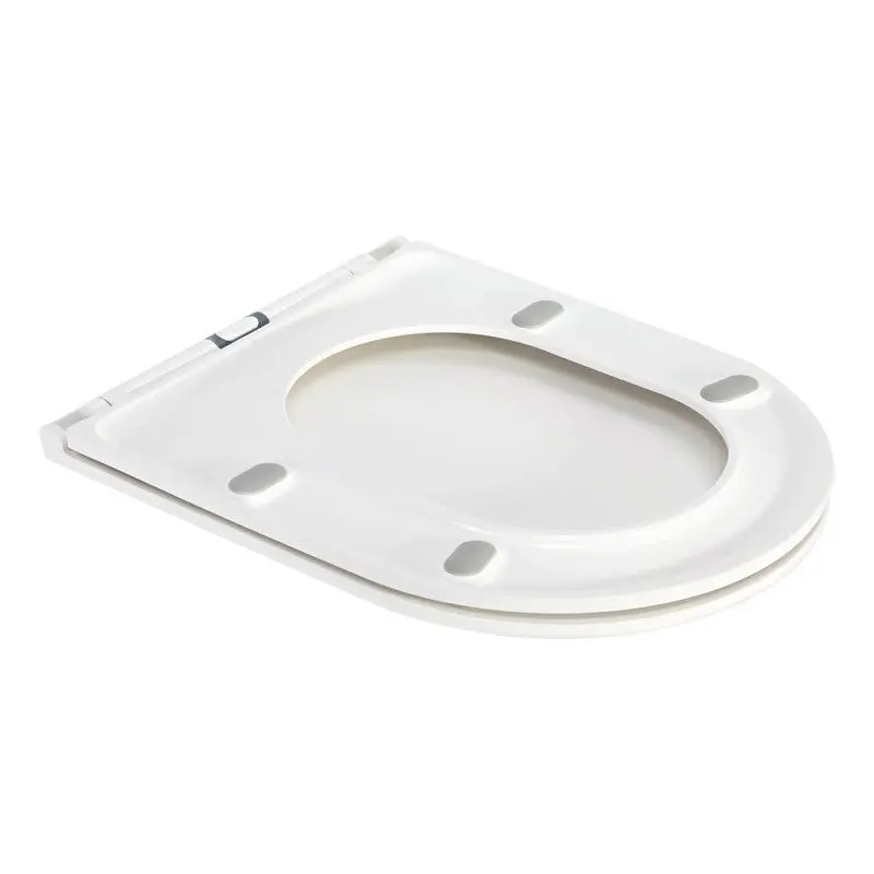 Унитаз подвесной Qtap Robin безободковый с сидением Slim Soft Close QT1333046ENRW, Белый - фото 8