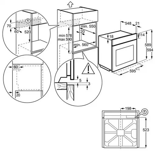 Електричний духовий шафа Electrolux EOC6P77H (7031352) - фото 6