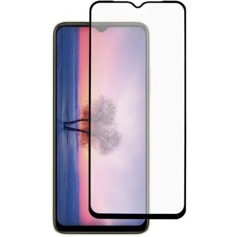 Стекло защитное Dengos Full Glue Oppo A17 black frame (TGFG-254) - фото 2