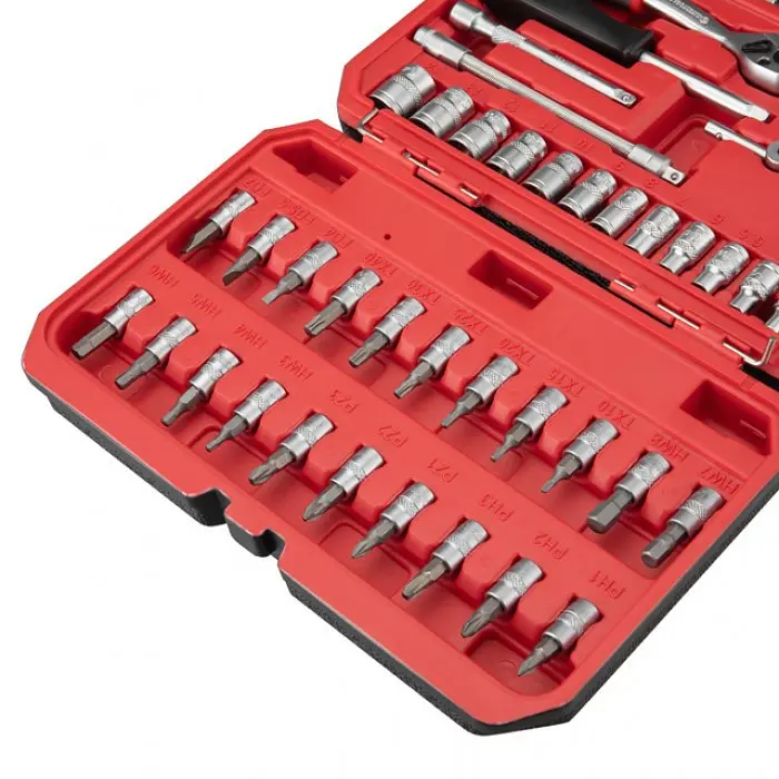 Набір інструментів 1/4" 48 од. Intertool ET-9048 У кейсі - фото 2