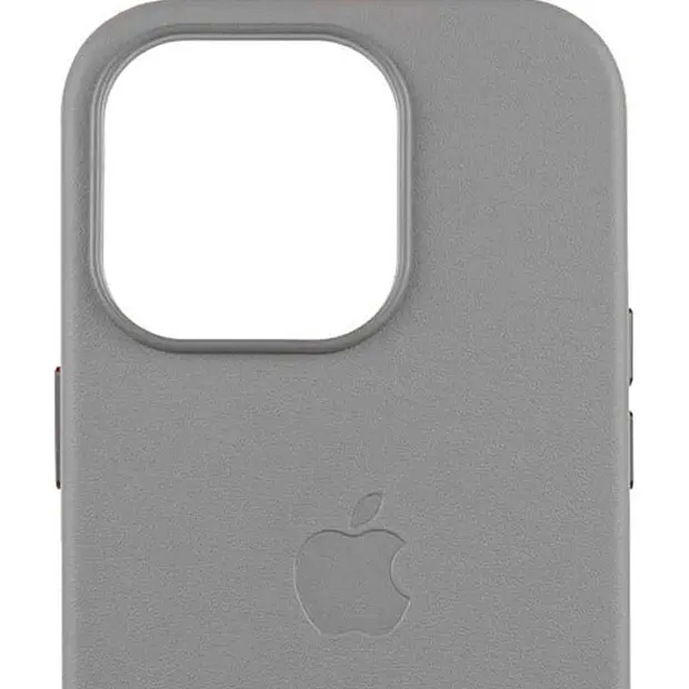Чохол Leather Case with MagSafe для Apple iPhone 16 Pro Light Grey AAA [119595] - фото 3