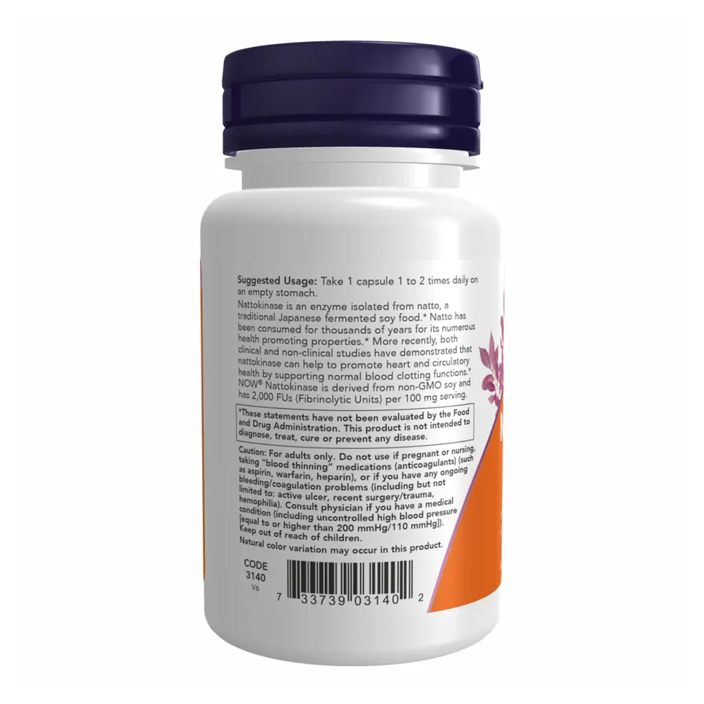 Натуральні добавки Nattokinase 100mg - 60 vcaps - фото 3