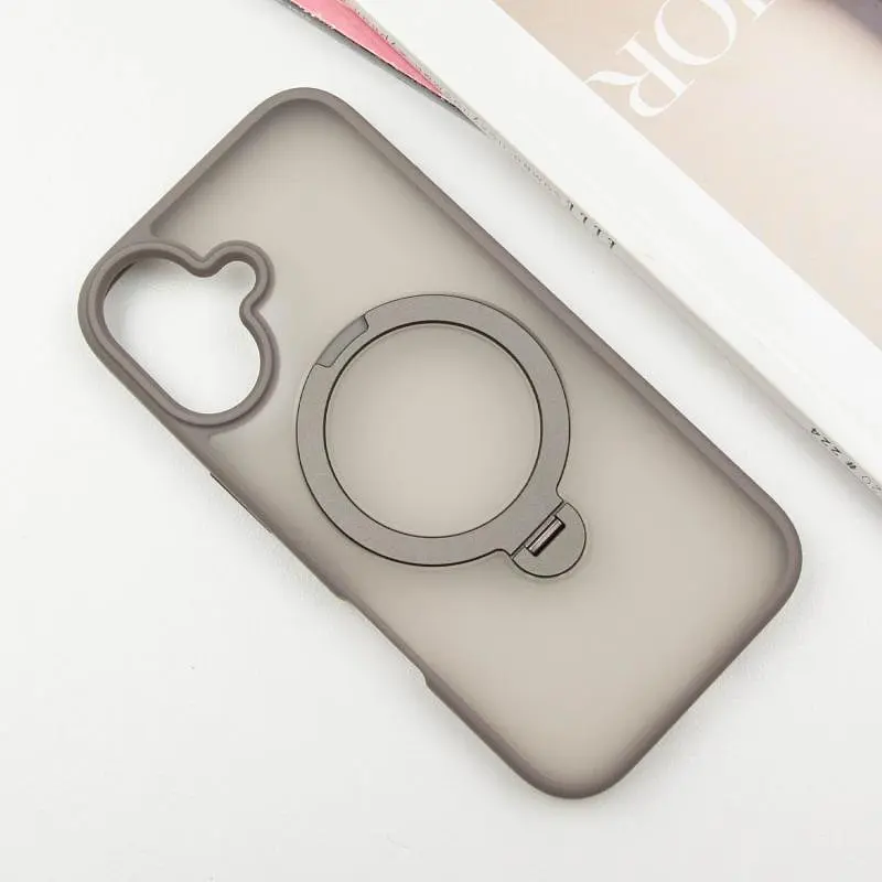 Чехол Ummi Colorful with MagSafe HQ Ring для Apple iPhone 16 (6.1) Grey - фото 2