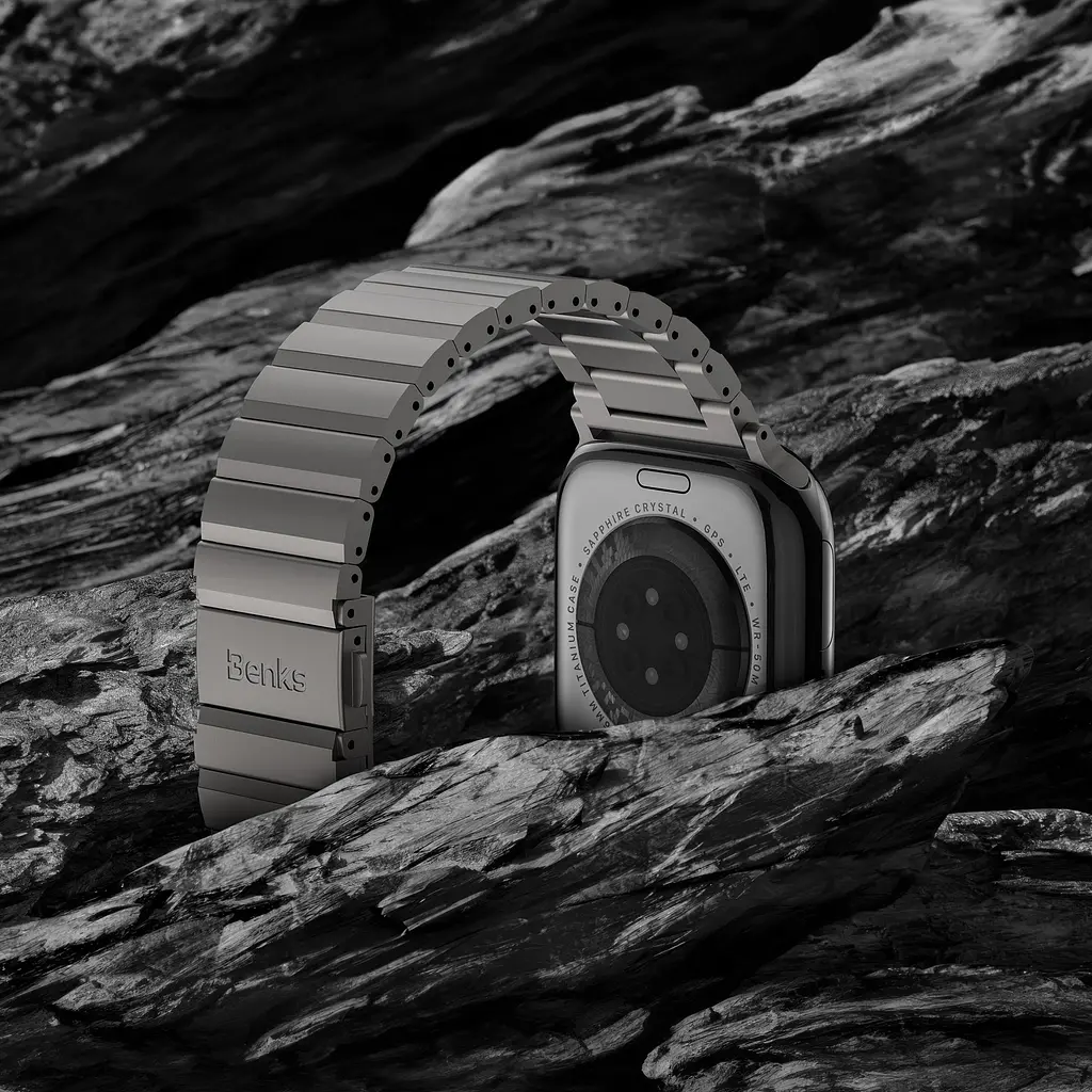 Ремешок Benks AeroTitan для Apple Watch 44/45/46/49mm Titanium [161131] - фото 13