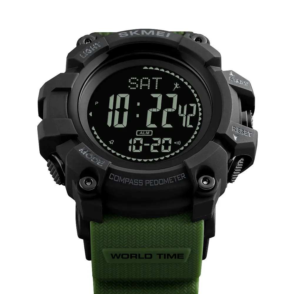 Наручний годинник чоловічий Skmei 1356 Army Green, 1356AG (12307) - фото 3
