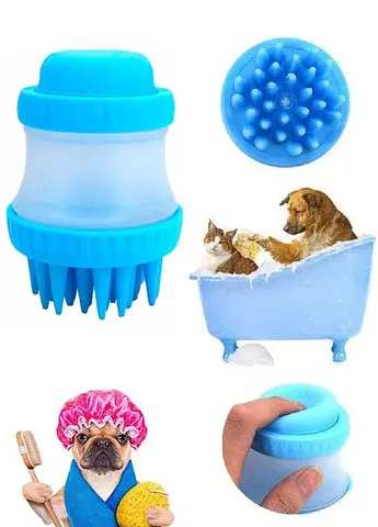 Масажна силіконова щітка з дозатором для шампуню Cleaning Device - фото 3