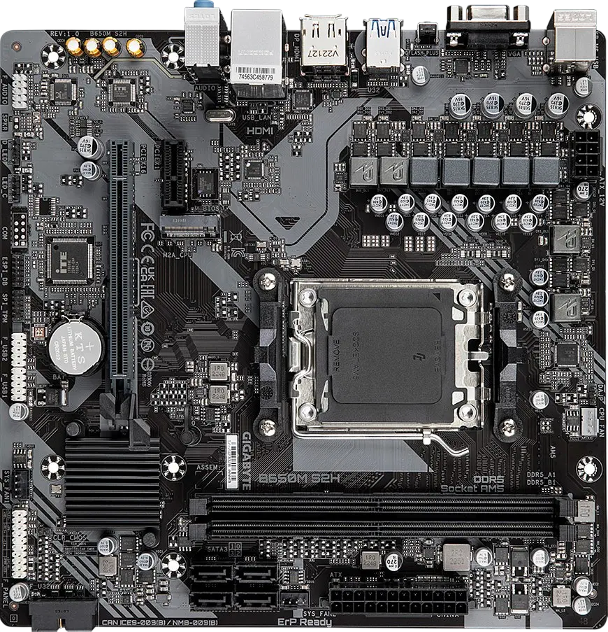 Материнська плата Gigabyte B650M S2H Socket AM5 (B650M S2H) Б/В - фото 2