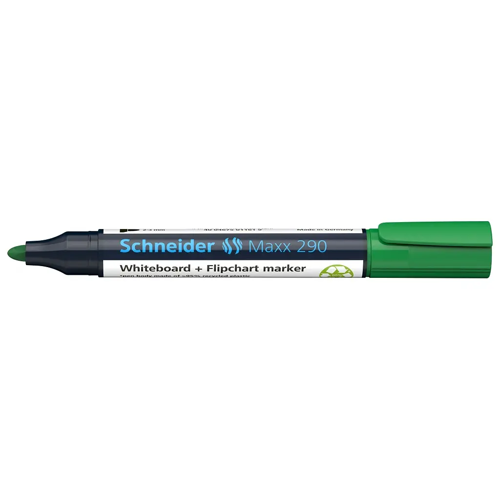 Маркер Schneider MAXX для дошок та фліпчартів 290, зелений (S129004)
