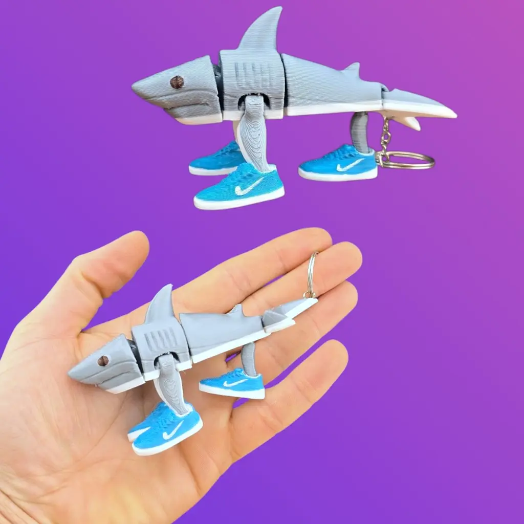 3D Игрушка Акула (Тралалело Тралала), 11 см, подвижная - фото 2