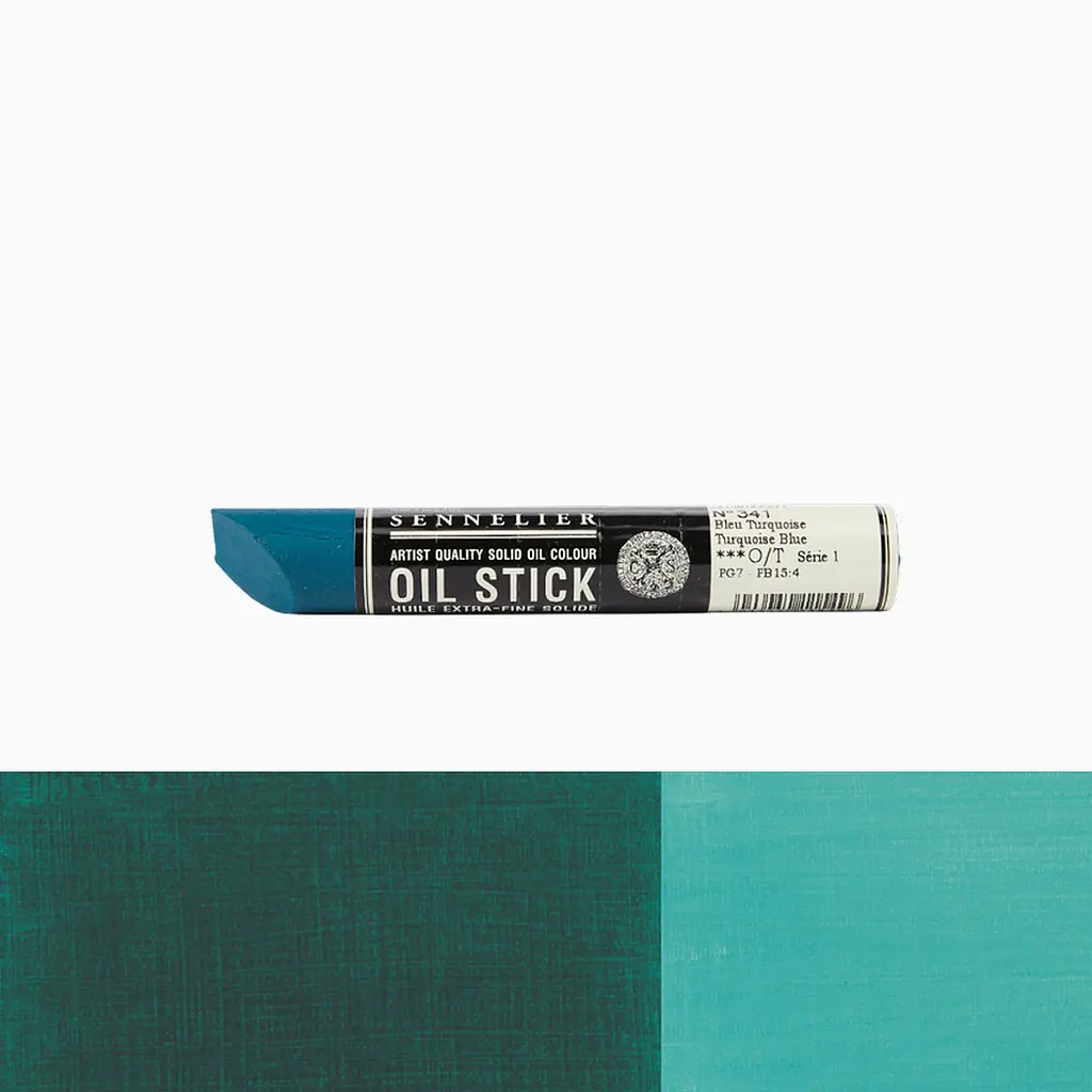Фарба олійна у формі пастелі Sennelier Oil Stick, 38 мл, S1, Бірюзовий блакитний (Turquoise blue) - фото 2