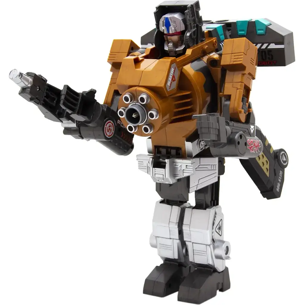 Іграшковий пістолет-трансформер Devik Toys RoboGun 2 в 1 Megapower 10 м'яких куль (K05) - фото 2