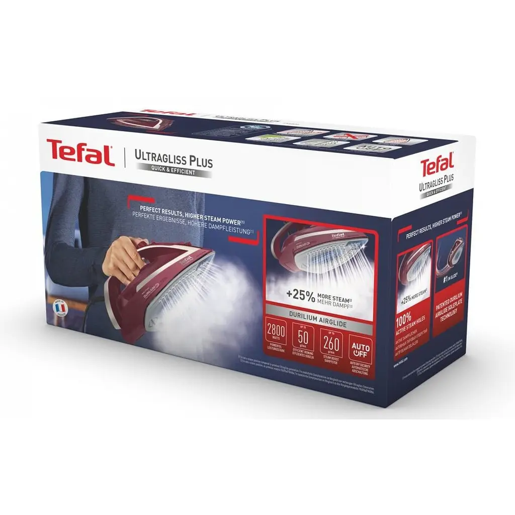 Праска Tefal Ultragliss Plus 2800 Вт бордова (FV6820E0) - фото 6