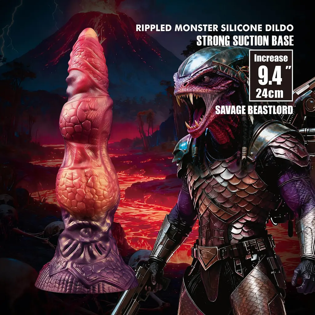 Фентезійний фалоімітатор Power Monsters Savage Beastlord, 24 см - фото 2