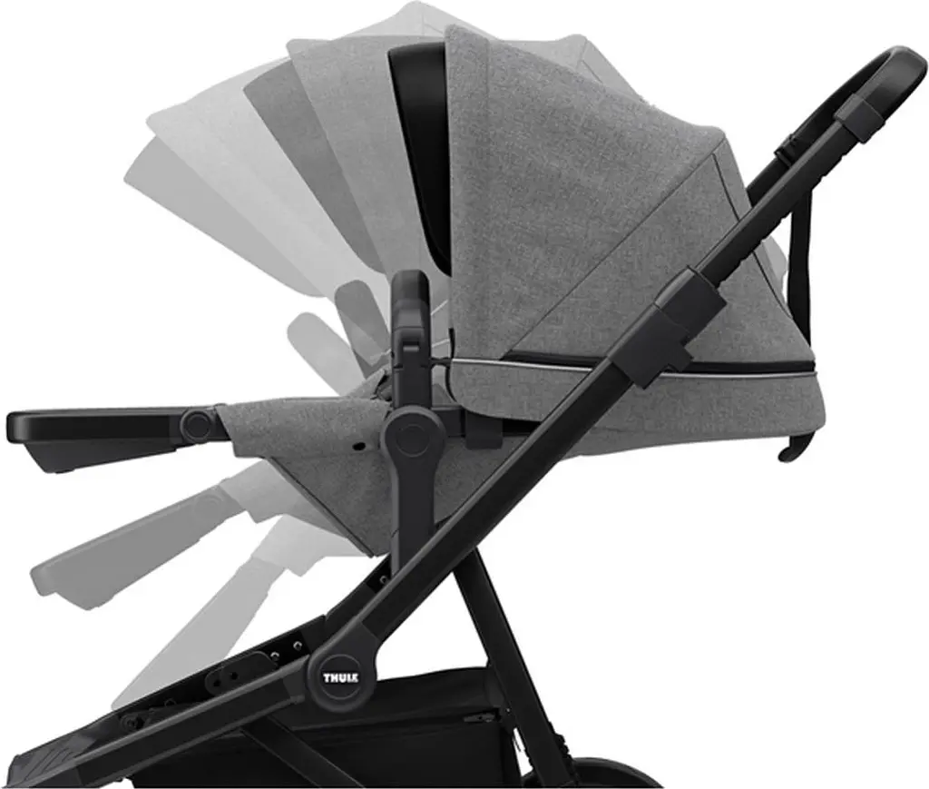 Детская коляска Thule Sleek Black/Grey Melange [11000021] [107638] - фото 6