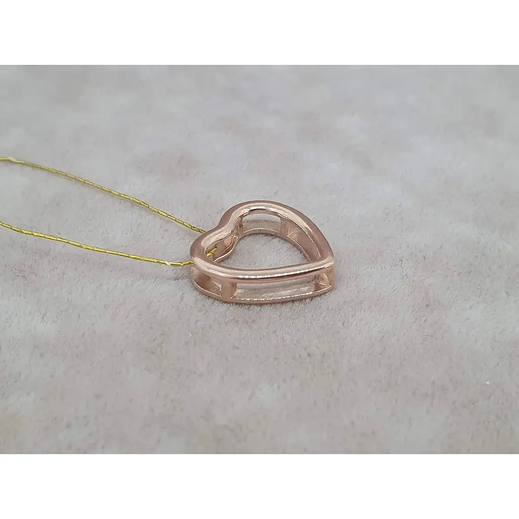 Золота підвіска Платон Серце. 1П122/00Б - фото 2