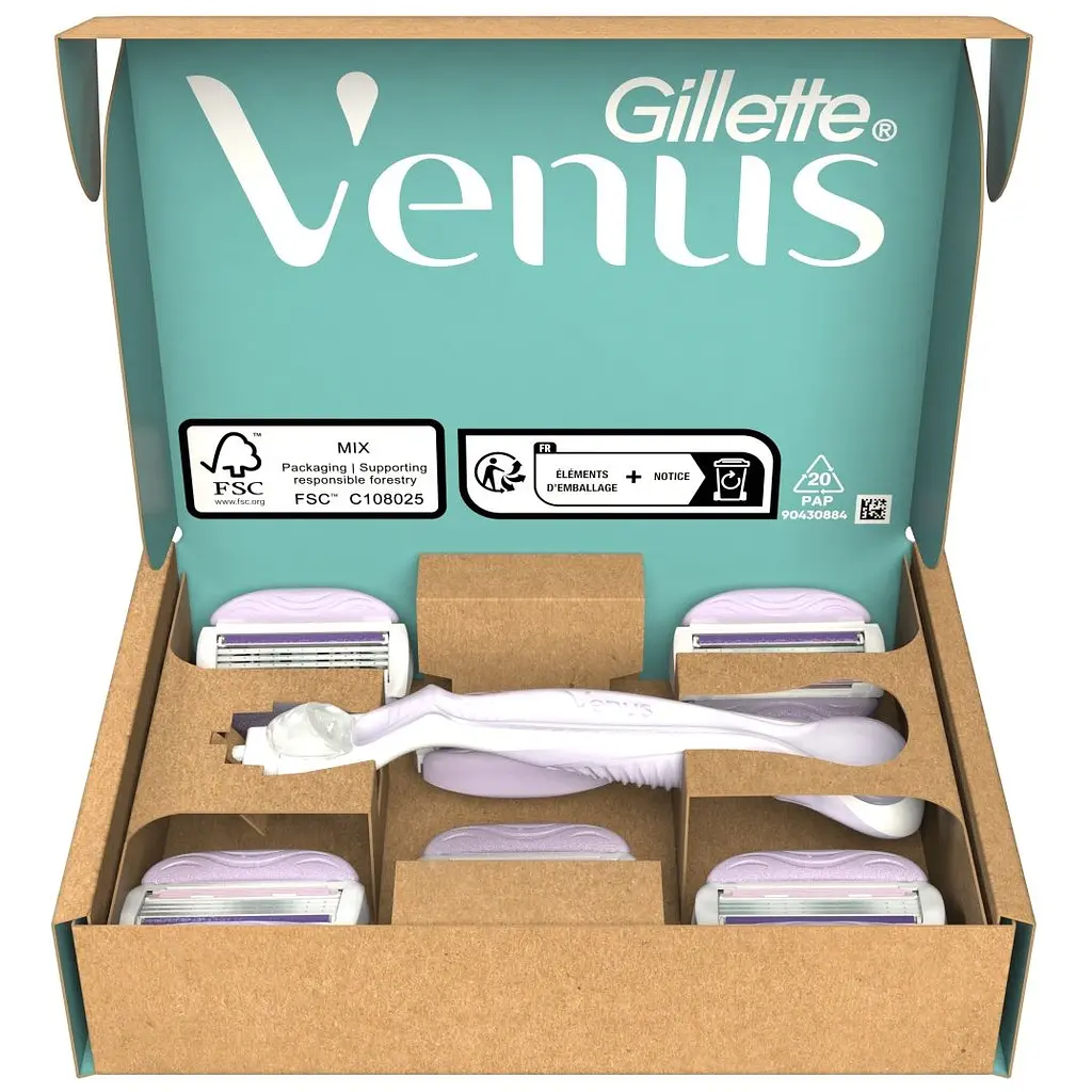 Станок для бритья Venus Comfort Glide Breeze с 6 сменными кассетами - фото 2