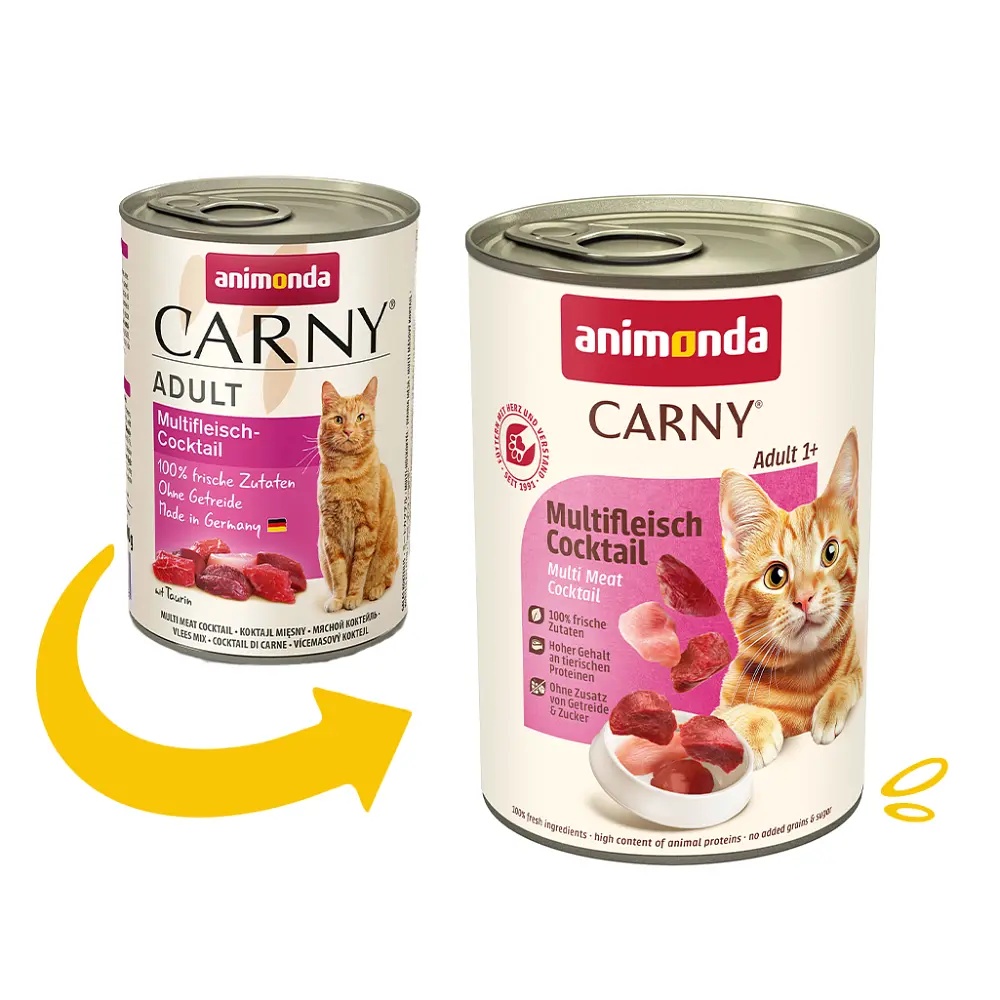 Вологий корм для кішок Animonda Carny Adult Multi Meat Cocktail мультим'ясний коктейль 400 г (арт.AM-83718) - фото 2