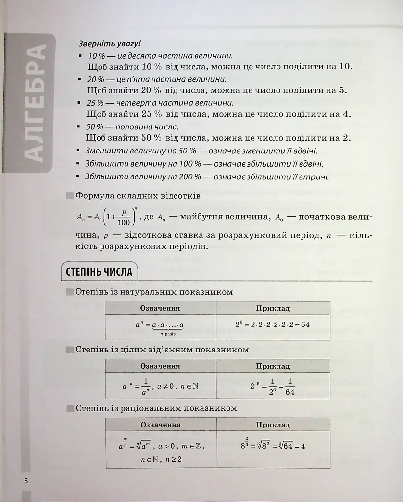 Математика. Усі означення і формули. 5-11 класи - Ольга Старова - фото 8