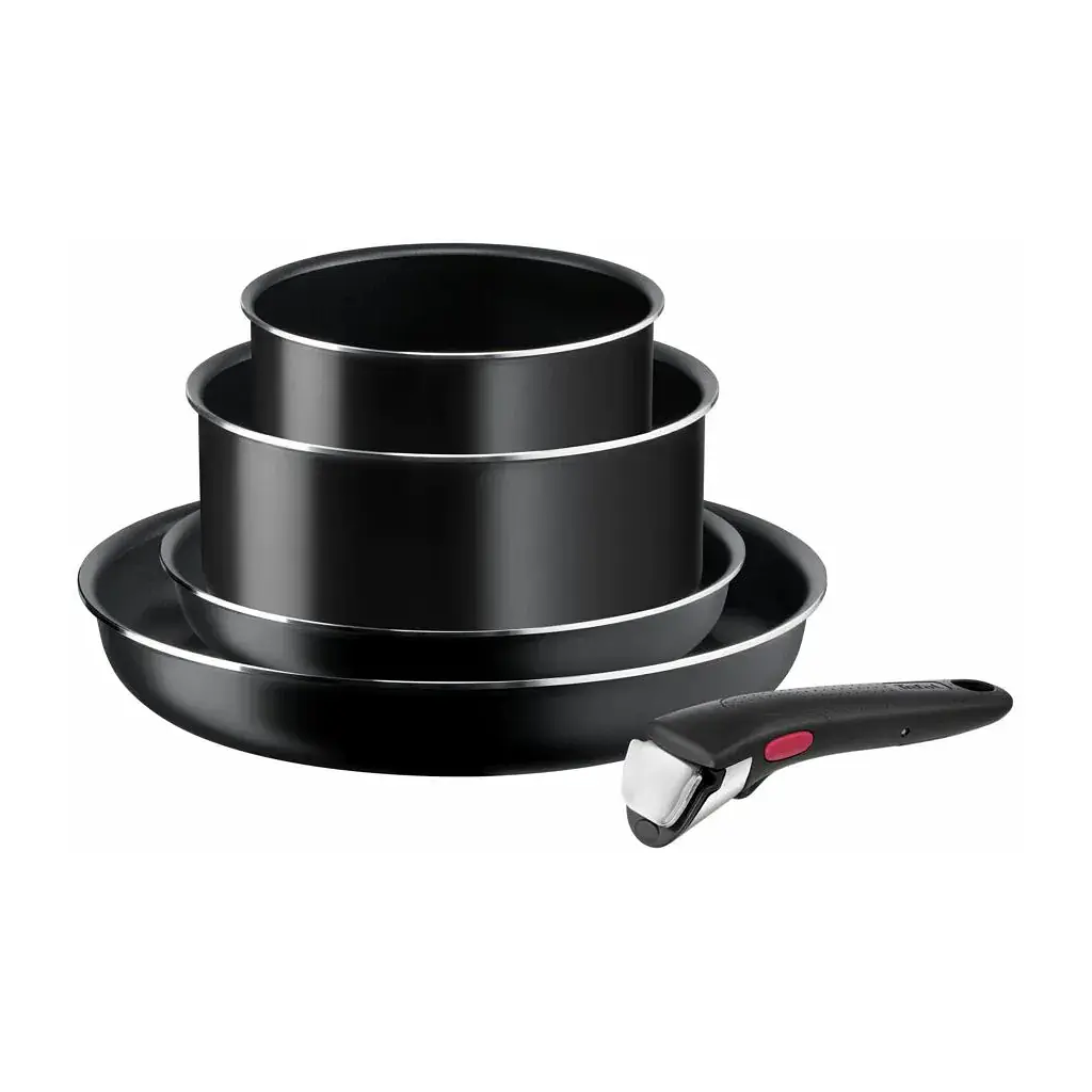 Набір посуду Tefal Ingenio Easy Cook & Clean, 5 предметів, чорний (L1539543)