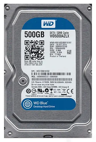 Жесткий диск Western Digital 3.5 WD Caviar Blue 500GB (WD5000AAKS) Б/у - фото 5