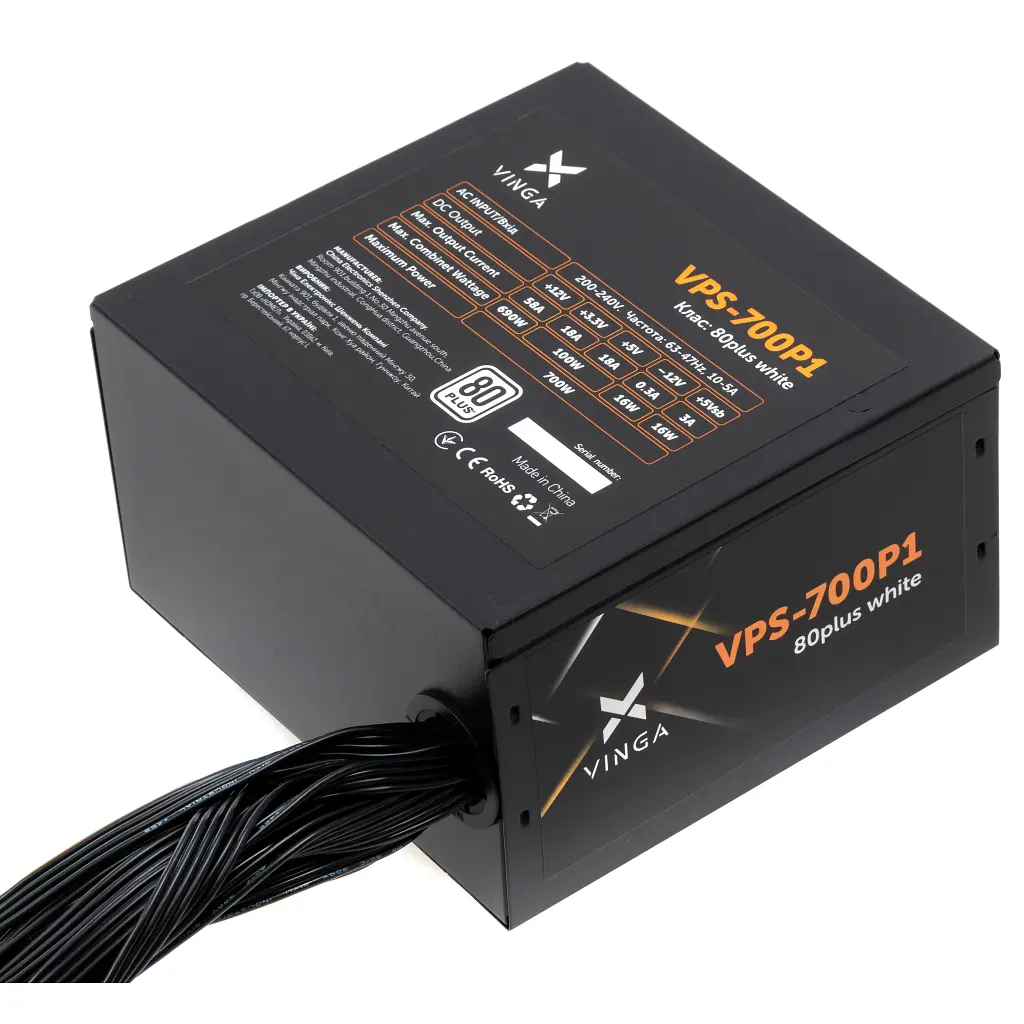 Блок питания Vinga 700W (VPS-700P1) - фото 3