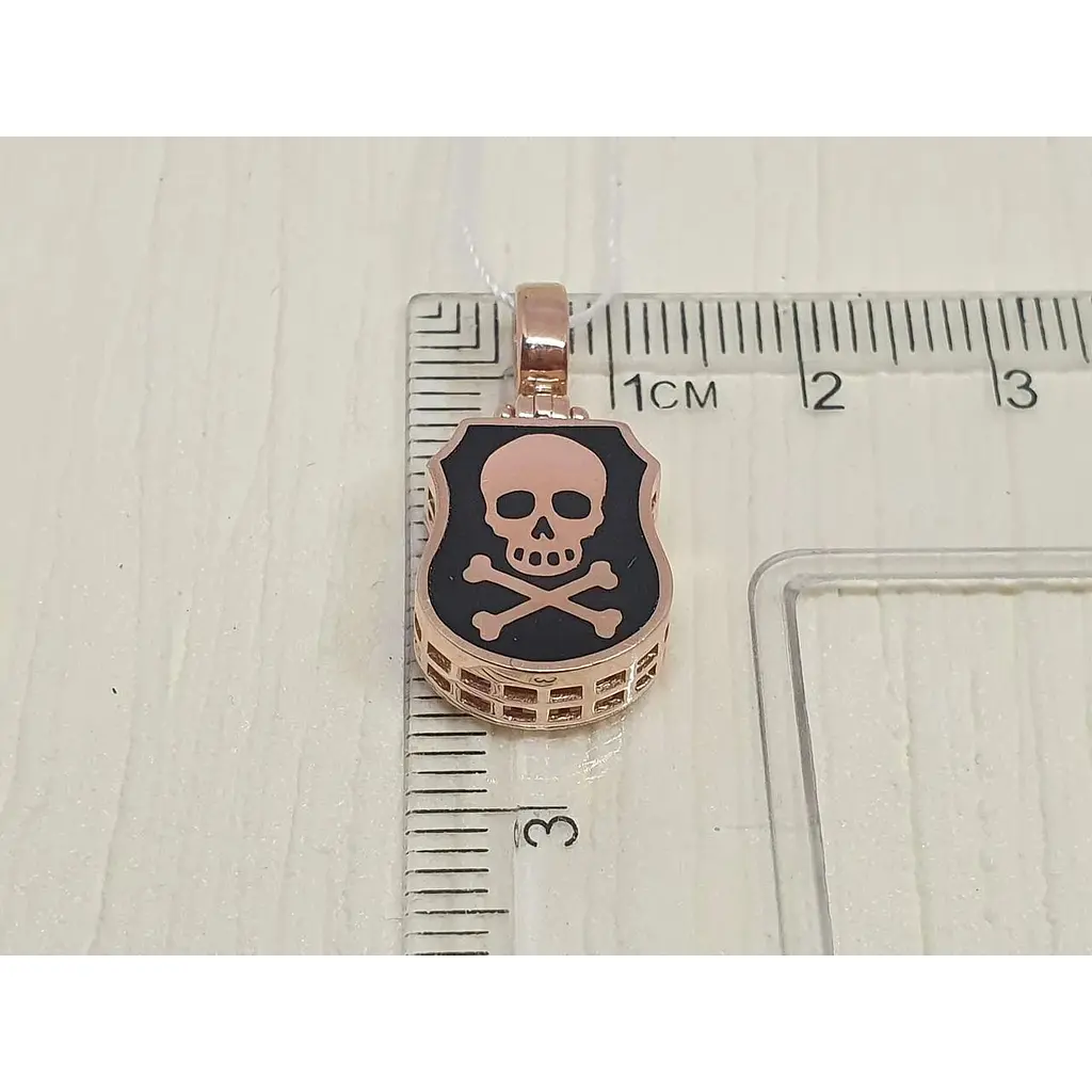 Золота підвіска Favoritum Пірат з емаллю. 310093_Б - фото 4