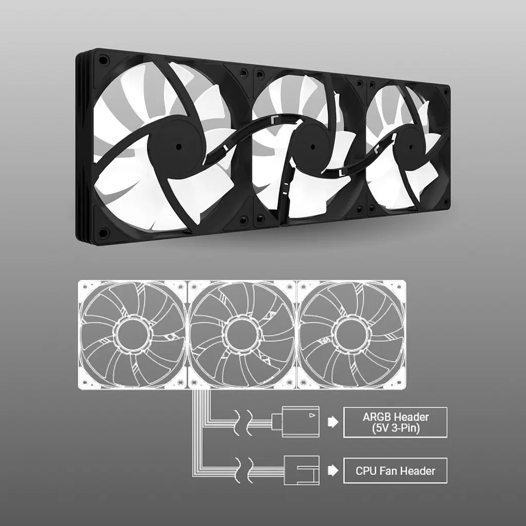 Система водяного охолодження Aerocool Abyss L360R Black (ACLA-AB36117.11) [177349] - фото 8
