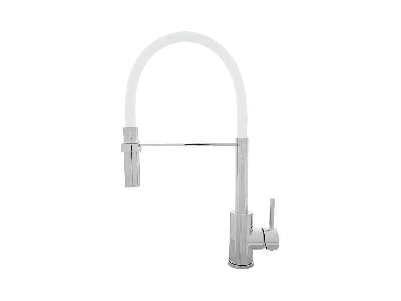 Змішувач кухонний Kernau KWT 20 PO CHROME/WHITE