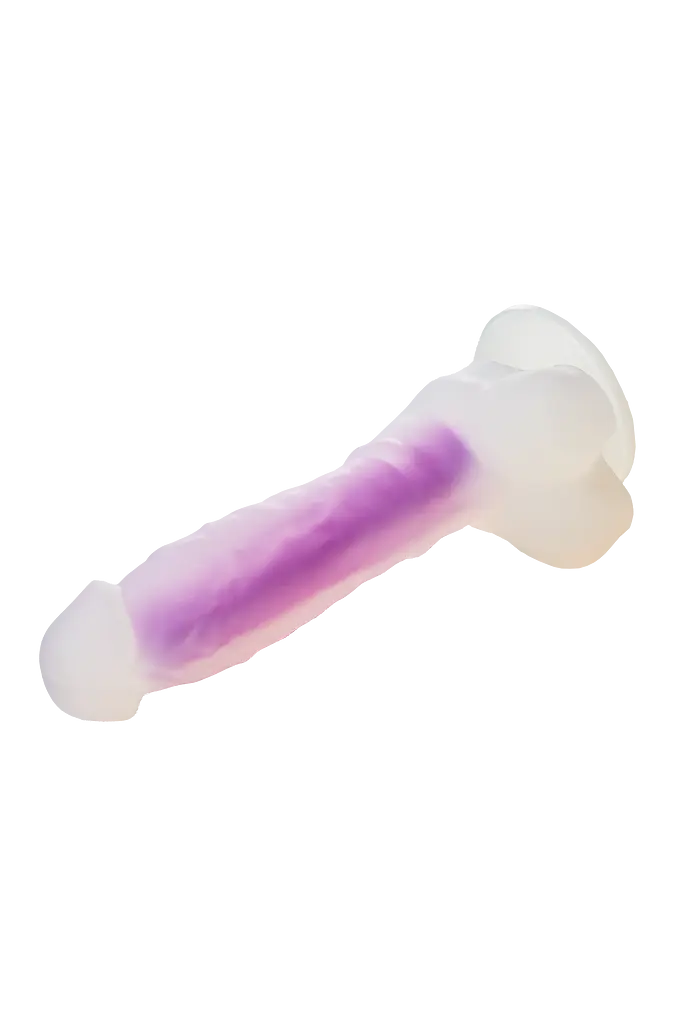Неоновый фаллоимитатор DreamToys Radiant 19 см синий - фото 7