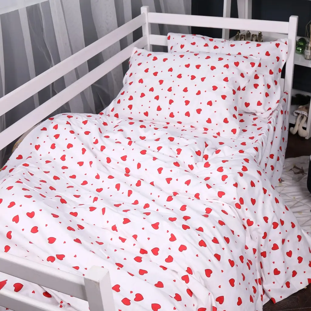 Постільна білизна MirSon 015 Love Фланель 2x143x210 Сімейний (2200009652653) - фото 3