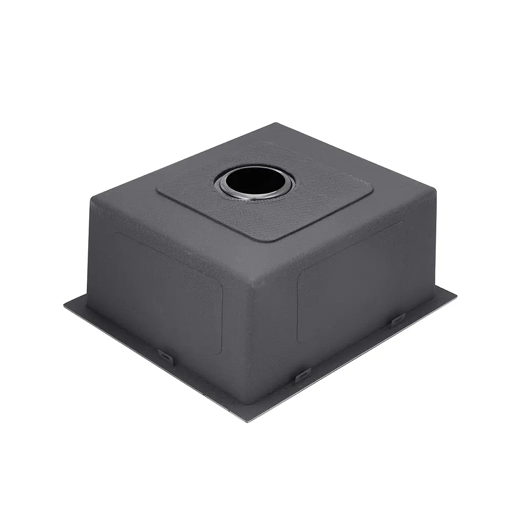 Кухонна мийка Kroner KRP Schwarze - 5050HM PVD (3,0/1,0 мм) CV022793, Чорний - фото 5