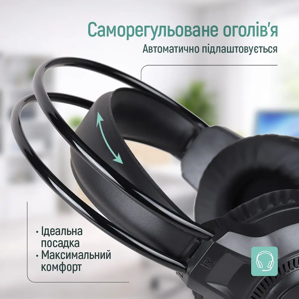 Гарнітура СolorWay GlowCore RGB Black (CW-HPG02BK) - фото 7