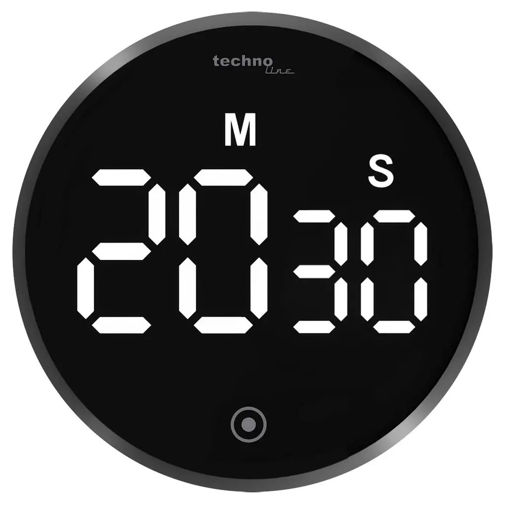 Таймер кухонний Technoline KT600 Magnetic Touchscreen Black (KT600) - фото 2