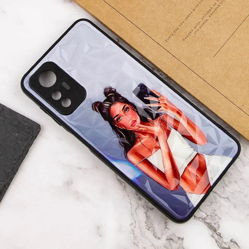 TPU+PC чохол Epik Prisma Ladies для Xiaomi Redmi Note 12S Black in White - фото 3