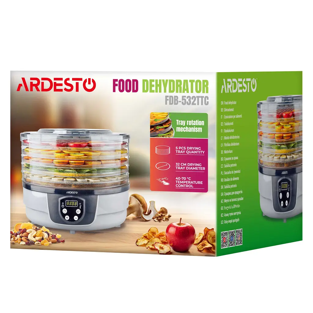 Сушка для овочів та фруктів ARDESTO FDB-532TTC - фото 7