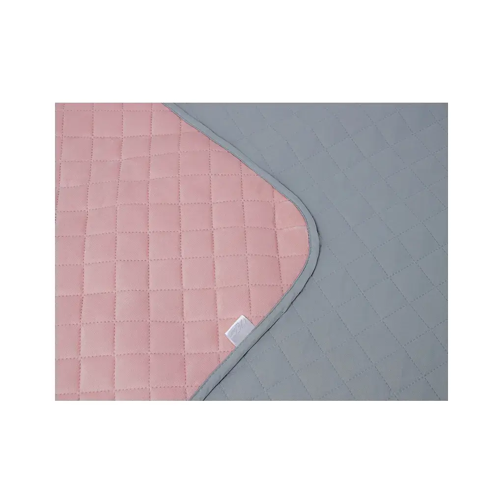 Покривало Руно Pink and Grey ромб велюр 180х220 (340.55_Pink and Grey ромб) - фото 7