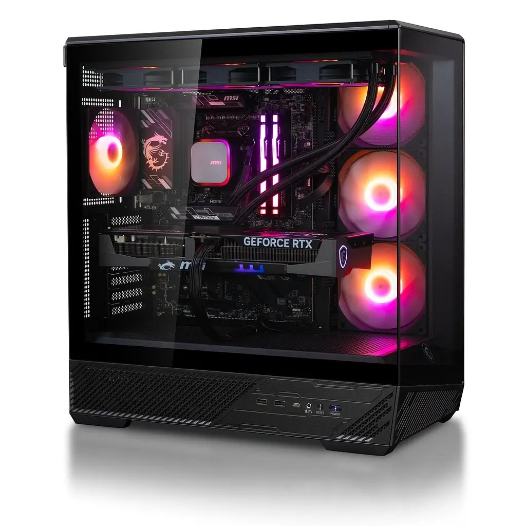 Комп'ютер Dragon Lucky Nyx Powered_by MSI (RTX 5080SHAD+R7 9800X3D) Black / AMD Ryzen 7 9800X3D (4.7–5.2 ГГц), 8 ядер / NVIDIA GeForce RTX 5080 / 64 ГБ (DDR5) / 1024 ГБ (SSD) - фото 4