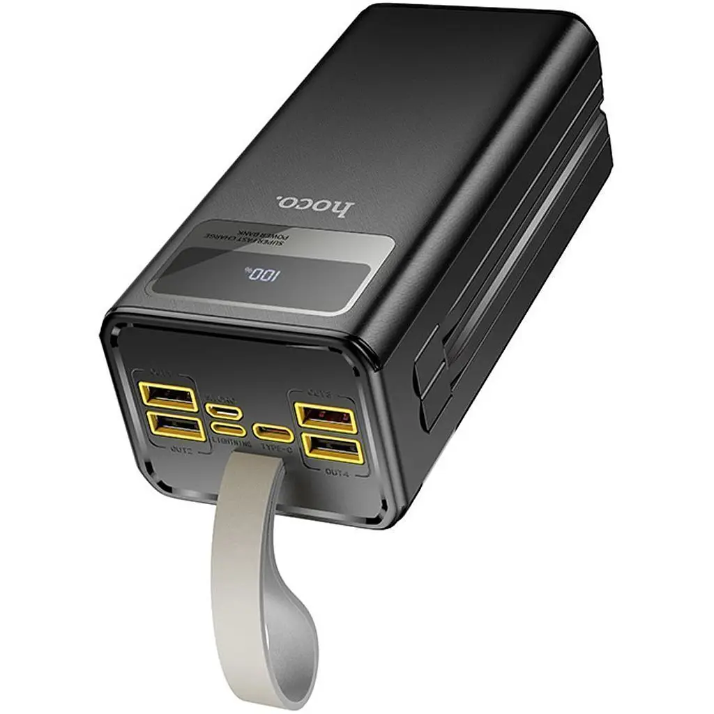 Внешний аккумулятор Hoco DB58A Plentiful 40000mAh 22.5W Black [161896] - фото 3