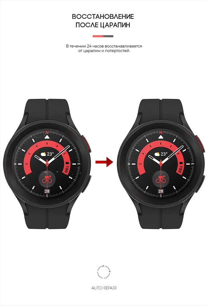 Гідрогелева плівка на годинники Samsung Galaxy Watch 5 Pro 45mm ArmorStandart захисна плівка для смарт годинників прозора (ARM63586) - фото 3