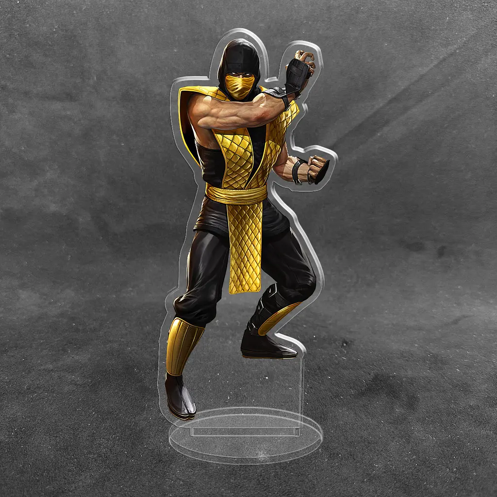 Акрилова колекційна фігурка Мортал комбат Mortal Kombat Скорпион 1 15 см - фото 2