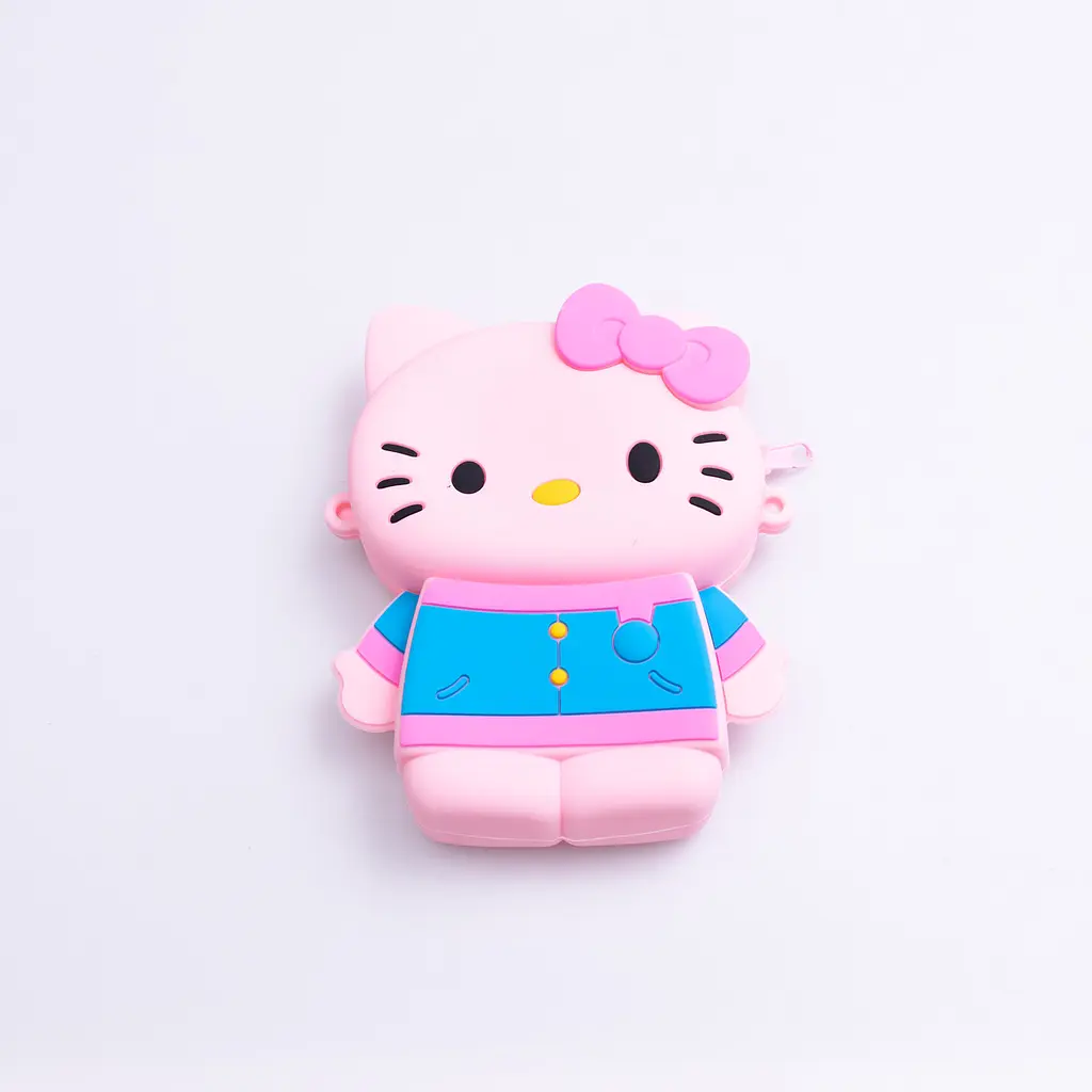 Дитяча сумочка Hello Kitty силіконова на блискавці 13*10*3 см, рожевий Yiwu HP-55-1P - фото 2
