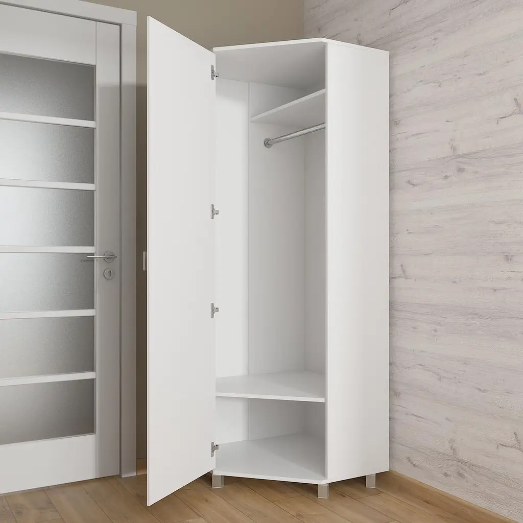 Шафа кутова для одягу Moreli Id27-1464 700x1930x700 мм Білий (id27-sh1464-white) - фото 2