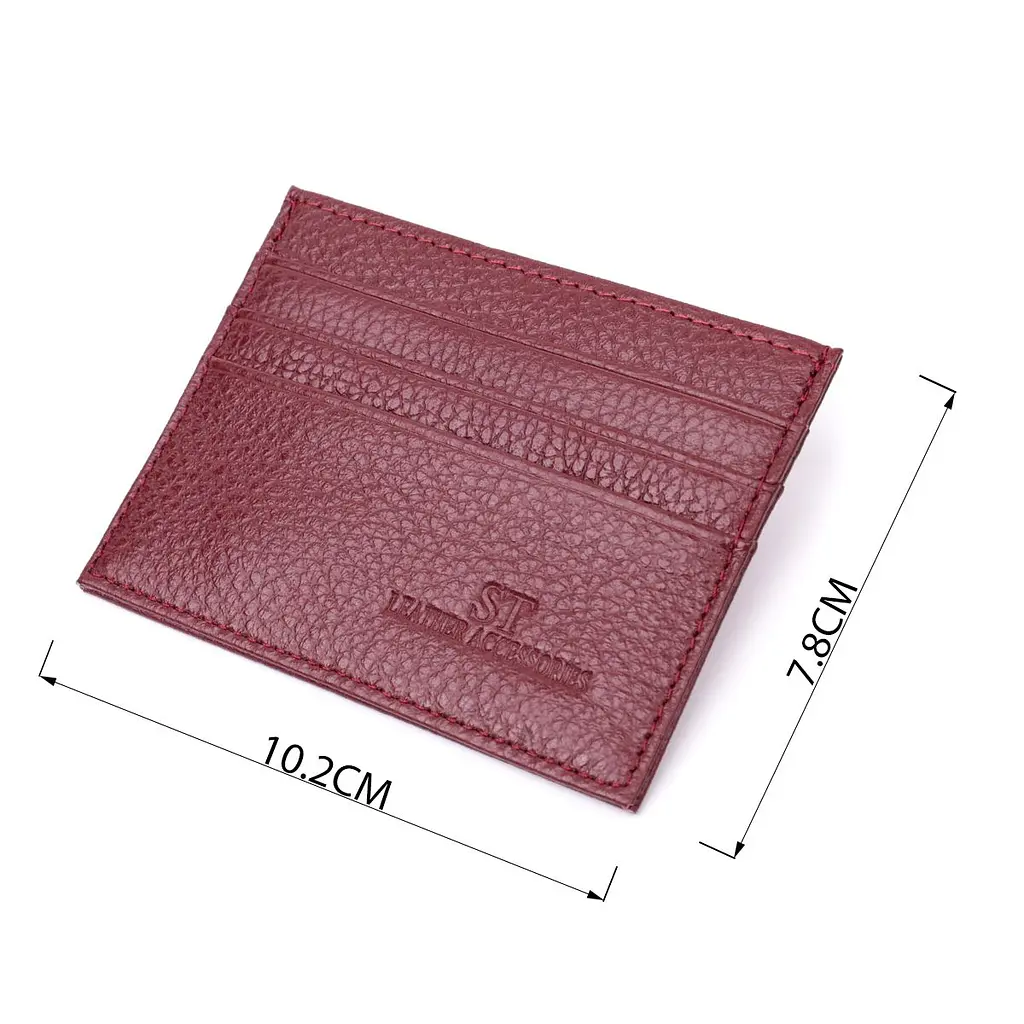 Практичний кард-кейс із натуральної шкіри ST Leather 22446 бордовий - фото 3