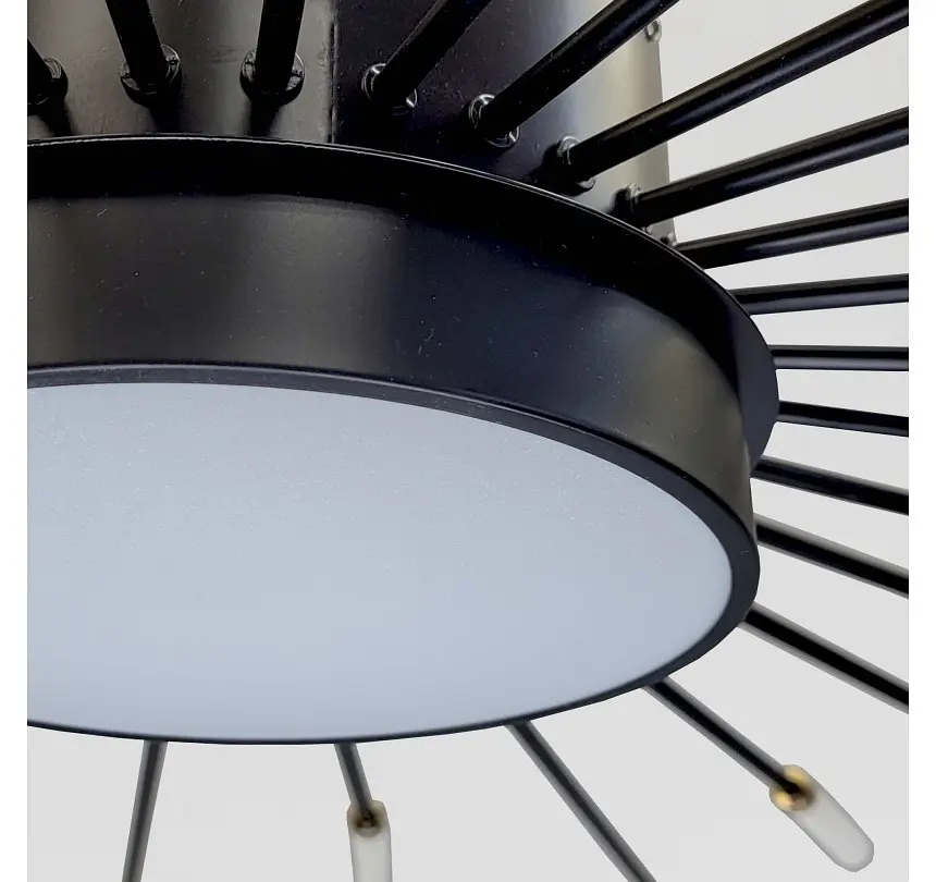 Світлодіодна люстра стельова Artlight 6472/30, 24 Вт, чорна - фото 4