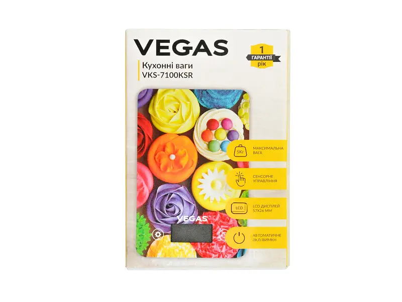 Ваги кухонні Vegas VKS-7100KSR - фото 2