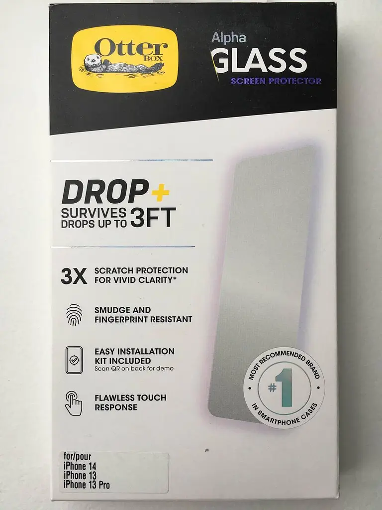 Захисне скло протиударне OtterBox Alpha Glass 77-88545 3X для iPhone 14/13/13 Pro (6.1")