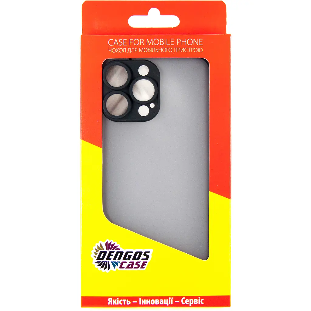 Чехол для мобильного телефона Dengos Matte iPhone 14 Pro Max (black) (DG-TPU-MATT-126) - фото 5