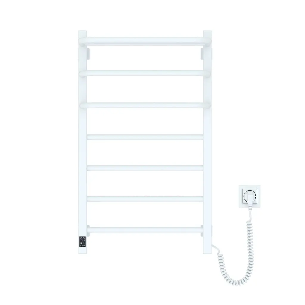 Електрична рушникосушка Navin Fortis 480x800 Sensor права біла 12-228153-3680, Білий, Праве, Електронний - фото 2