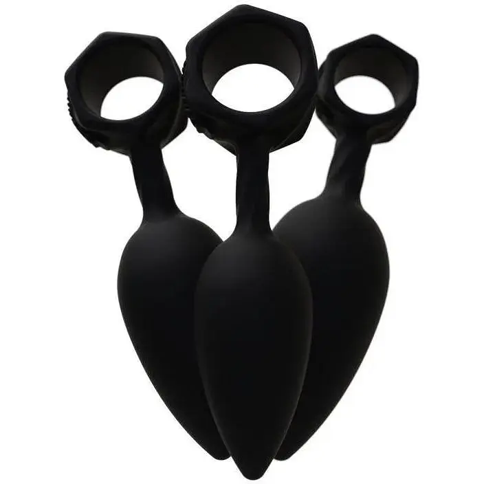 Набор анальных пробок Bathmate Anal Training Plugs диаметр 2.5 см 3.1 см 3.8 см - фото 5
